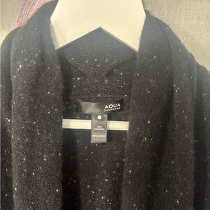 Aqua Black Cashmere Cardigan